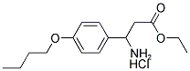 ETHYL 3-AMINO-3-(4-BUTOXYPHENYL)PROPANOATE HYDROCHLORIDE 结构式