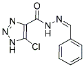 5-CHLORO-N'-[(1Z)-PHENYLMETHYLENE]-1H-1,2,3-TRIAZOLE-4-CARBOHYDRAZIDE 结构式