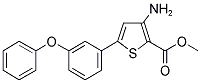 3-Amino-5-(3-phenoxy-phenyl)-thiophene-2-carboxylic acid methyl ester 结构式