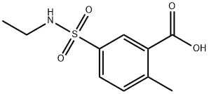 5-(乙基氨磺酰基)-2-甲基苯甲酸 结构式