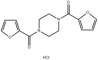 [4-(FURAN-2-CARBONYL)-PIPERAZIN-1-YL]-FURAN-2-YL-METHANONE HYDROCHLORIDE 结构式