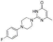 2-[4-(4-FLUOROPHENYL)PIPERAZIN-1-YL]-6-METHYLPYRIMIDIN-4(3H)-ONE 结构式