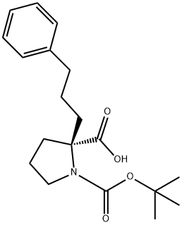 (R)-1-(tert-Butoxycarbonyl)-2-(3-phenylpropyl)pyrrolidine-2-carboxylicacid