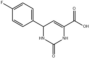 6-(4-氟-苯基)-2-羰基-1,2,3,6-四氢-嘧啶-4-羧酸 结构式