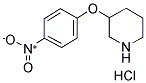 3-(4'-NITROPHENOXY)PIPERIDINE HYDROCHLORIDE 结构式