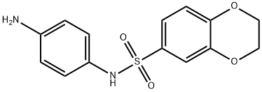 N-(4-氨基苯基)-2,3-二氢苯并[B][1,4]二噁英-6-磺酰胺 结构式