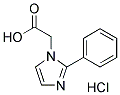 (2-PHENYL-1H-IMIDAZOL-1-YL)ACETIC ACID HYDROCHLORIDE 结构式