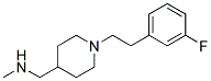 ((1-[2-(3-FLUOROPHENYL)ETHYL]PIPERIDIN-4-YL)-METHYL)METHYLAMINE 结构式