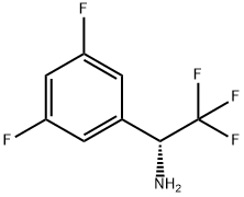 (R)-1-(3,5-二氟苯基)-2,2,2-三氟乙烷-1-胺 结构式