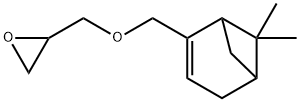 2-[({6,6-二甲基双环[3.1.1]庚-2-烯-2-基}甲氧基)甲基]环氧乙烷 结构式