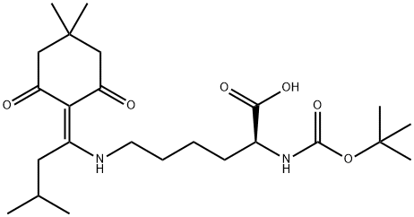 叔丁氧羰基-N'-甲基三苯甲基-L-赖氨酸·二环己基铵盐 结构式