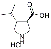 (3R,4R)-4-异丙基吡咯烷-3-羧酸酯酸盐 结构式