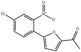 1-[5-(4-CHLORO-2-NITRO-PHENYL)-FURAN-2-YL]-ETHANONE 结构式