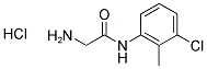 2-AMINO-N-(3-CHLORO-2-METHYLPHENYL)ACETAMIDE HYDROCHLORIDE 结构式