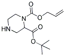 PIPERAZINE-1,2-DICARBOXYLIC ACID 1-ALLYL ESTER 2-TERT-BUTYL ESTER 结构式