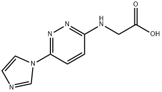 (6-(1H-咪唑-1-基)哒嗪-3-基)甘氨酸 结构式