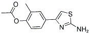 ACETIC ACID 4-(2-AMINO-THIAZOL-4-YL)-2-METHYL-PHENYL ESTER 结构式