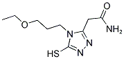 2-[4-(3-ETHOXYPROPYL)-5-MERCAPTO-4H-1,2,4-TRIAZOL-3-YL]ACETAMIDE 结构式