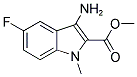 3-Amino-5-fluoro-1-methyl-1H-indole-2-carboxylic acid methyl ester 结构式