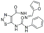N-(4-{[(2Z)-2-(2-FURYLMETHYLENE)HYDRAZINO]CARBONYL}-1,2,3-THIADIAZOL-5-YL)-N'-PHENYLUREA 结构式