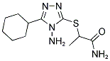 2-[(4-AMINO-5-CYCLOHEXYL-4H-1,2,4-TRIAZOL-3-YL)SULFANYL]PROPANAMIDE 结构式