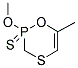 2-METHOXY-6-METHYL-2,3-DIHYDRO-1,4,2-OXATHIAPHOSPHININE 2-SULFIDE 结构式