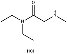 N,N-DIETHYL-2-METHYLAMINO-ACETAMIDE HCL 结构式