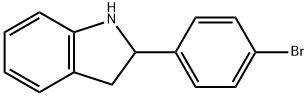 2-(4-溴苯基)-2,3-二氢-1H-吲哚 结构式