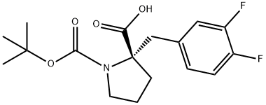 (S)-1-(tert-Butoxycarbonyl)-2-(3,4-difluorobenzyl)pyrrolidine-2-carboxylicacid