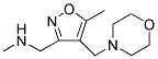 N-METHYL-1-[5-METHYL-4-(MORPHOLIN-4-YLMETHYL)ISOXAZOL-3-YL]METHANAMINE 结构式