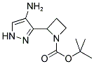 2-(4-AMINO-1H-PYRAZOL-3-YL)-AZETIDINE-1-CARBOXYLIC ACID TERT-BUTYL ESTER 结构式