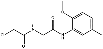 2-氯-N-(2-((2-甲氧基-5-甲基苯基)氨基)-2-氧乙基)乙酰胺 结构式