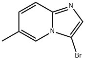 3-溴-6-甲基咪唑并[1,2-A]吡啶 结构式