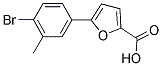 5-(4-BROMO-3-METHYLPHENYL)-2-FUROIC ACID 结构式