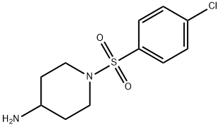 1-(4-CHLORO-BENZENESULFONYL)-PIPERIDIN-4-YLAMINE 结构式