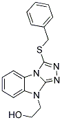 2-(3-BENZYLSULFANYL-BENZO[4,5]IMIDAZO[2,1-C][1,2,4]TRIAZOL-9-YL)-ETHANOL 结构式