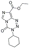 ETHYL 3-CYCLOHEXYL-4-OXO-3,4-DIHYDROIMIDAZO[5,1-D][1,2,3,5]TETRAZINE-8-CARBOXYLATE 结构式