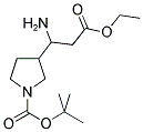 3-(1-AMINO-2-ETHOXYCARBONYL-ETHYL)-PYRROLIDINE-1-CARBOXYLIC ACID TERT-BUTYL ESTER 结构式