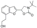 3-TERT-BUTYL-5(R/S)-[7-(HYDROXYETHYL)-2-BENZOFURANYL]-2-OXAZOLIDINONE 结构式