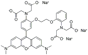 RHOD-2, TRISODIUM SALT 结构式