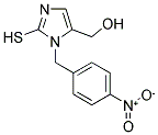 4-HYDROXYMETHYL-3-(4-NITRO-BENZYL)-2-MERCAPTO-3H-IMIDAZOLE 结构式