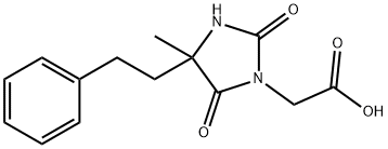 2-(4-甲基-2,5-二氧代-4-苯乙基咪唑啉-1-基)乙酸 结构式