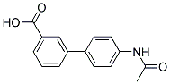 4'-(ACETYLAMINO)[1,1'-BIPHENYL]-3-CARBOXYLIC ACID 结构式