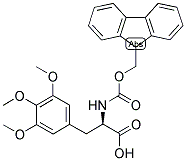 (R)-2-(9H-FLUOREN-9-YLMETHOXYCARBONYLAMINO)-3-(3,4,5-TRIMETHOXY-PHENYL)-PROPIONIC ACID 结构式