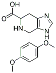 4-(2,5-DIMETHOXY-PHENYL)-4,5,6,7-TETRAHYDRO-3H-IMIDAZO[4,5-C]PYRIDINE-6-CARBOXYLIC ACID 结构式