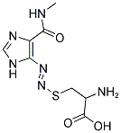 2-AMINO-3-[((E)-{4-[(METHYLAMINO)CARBONYL]-1H-IMIDAZOL-5-YL}DIAZENYL)THIO]PROPANOIC ACID 结构式