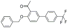 1-[4-(BENZYLOXY)-4'-(TRIFLUOROMETHYL)[1,1'-BIPHENYL]-3-YL] ETHANONE 结构式