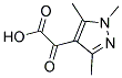 Oxo(1,3,5-trimethyl-1H-pyrazol-4-yl)acetic acid 结构式