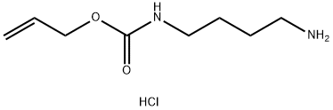 N-烯丙氧羰基-1,4-二氨基丁烷 盐酸盐 结构式