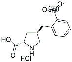 (R)-gamma-(2-Nitro-benzyl)-L-proline-HCl 结构式